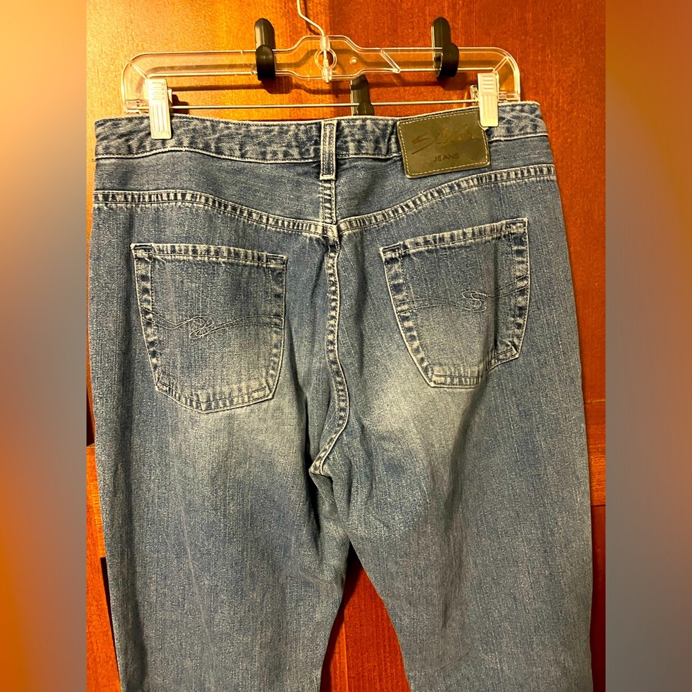 Vintage Y2K Silver Button Fly Jeans - Picture 4 of 12